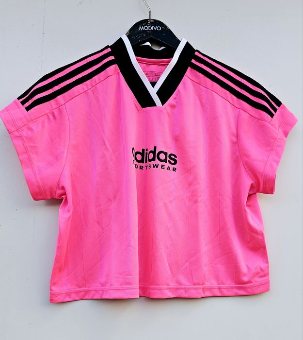 Adidas бонбонено розоро оригинална дамска тениска Л/Хл размер