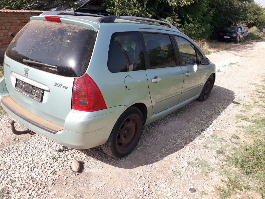 Пежо 307 sw 6+1 2.0 HDI 110 коня 2003 теглич панорама лебетка гр. Кнежа ...