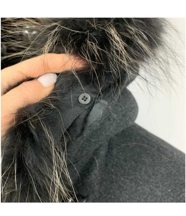 ZAPA  2 броя Сиво и тъмно синьо вълнено палто размер S