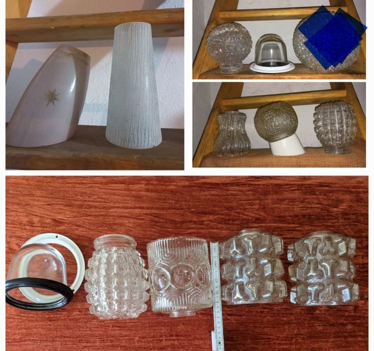 Glob , abajur vechi din sticlă, pt.lustre, veioze, aplice