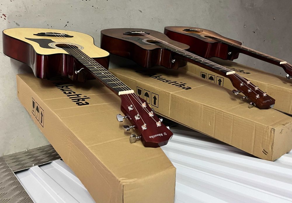 Chitara acustica simpla 38" Incepatori, Copii >10 ani, 6 corzi metal