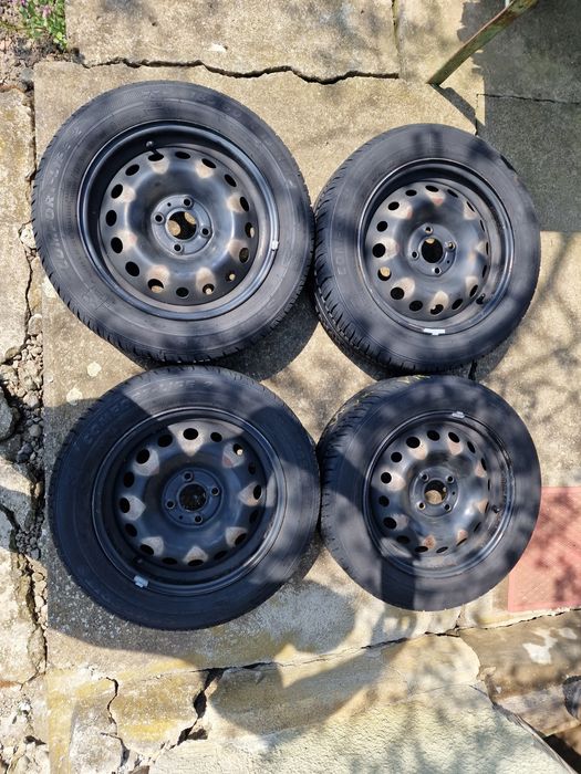 185 60 R 15 jante tabla cu cauciucuri de vara 4 x 100 ~ ET 50 ~ DOT 19