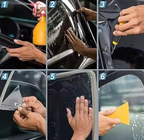 Фолио за затъмняване на стъкла на кола 50х300см