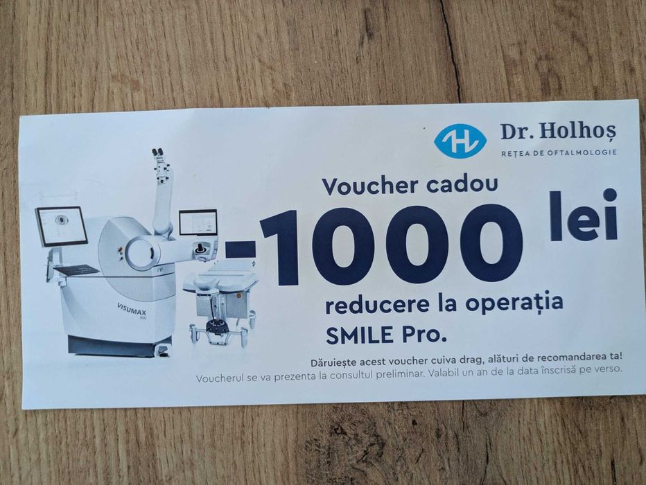 Voucher 1000 RON Operație la Ochi Smile Pro