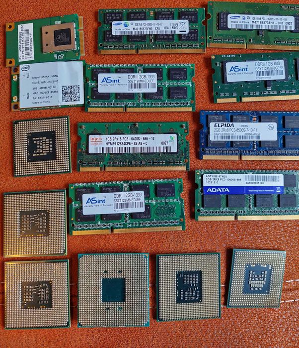 AMD Ryzen 3 3200 G , i3 370M, Intel P6100, wifi modules laptop