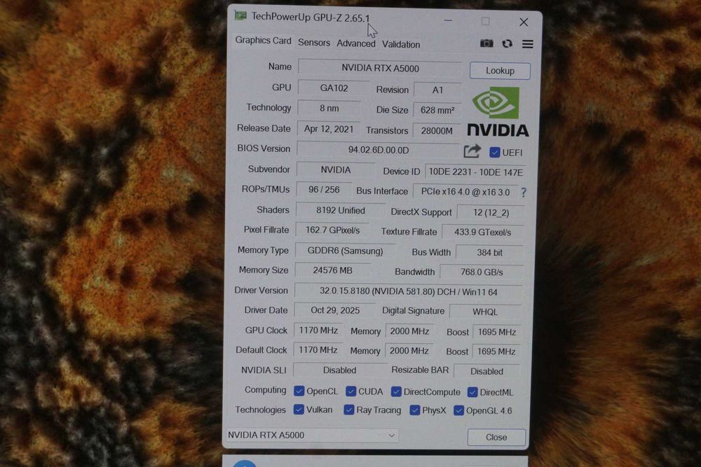 RTX A5000 24GB GDDR6 Ampere Nvidia AI GPU видеокарта/ вкл. ДДС