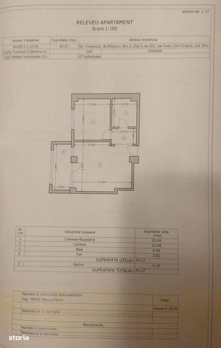 Militari residence Vând ap 2 cam. 46mp