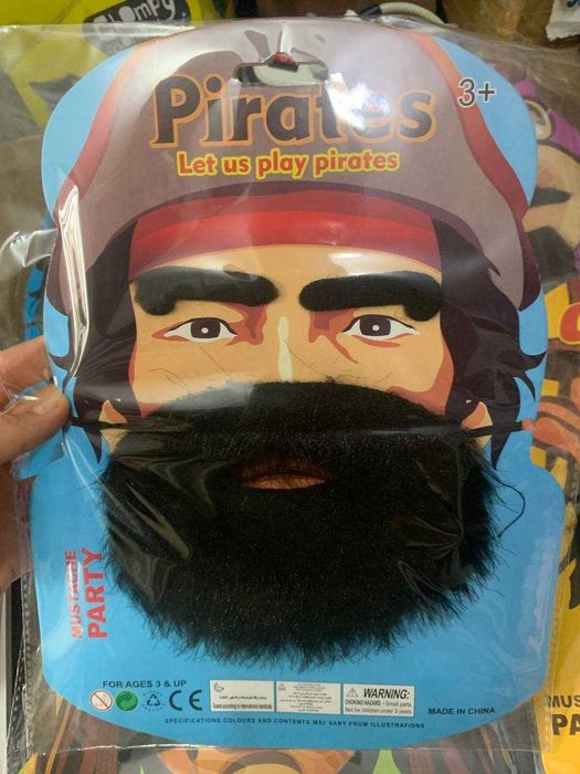 Накладные усы борода  карнавальные