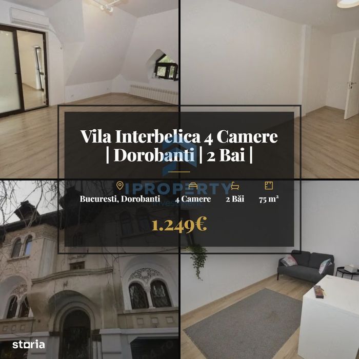 Vila Interbelica 4 Camere | Dorobanti | 2 Bai | Ultracentral | Reconso