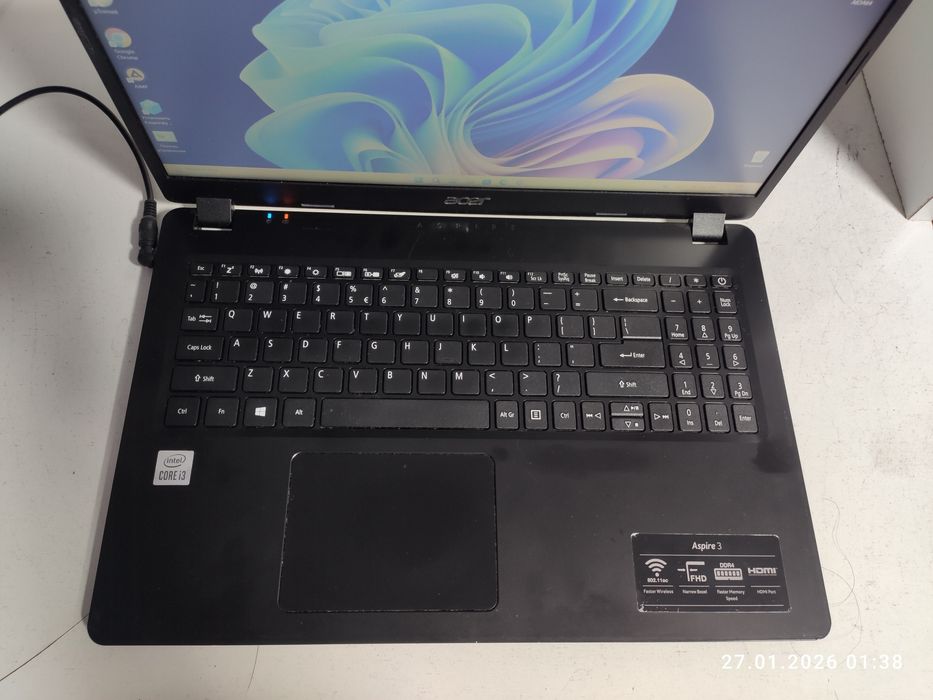 Acer Aspire 3 / Core i3 1005G1/8GB-DDR4/256GB Nvme/Батарейка 2 часа