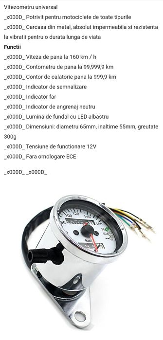 Tahimetru Craftride CMS Universal