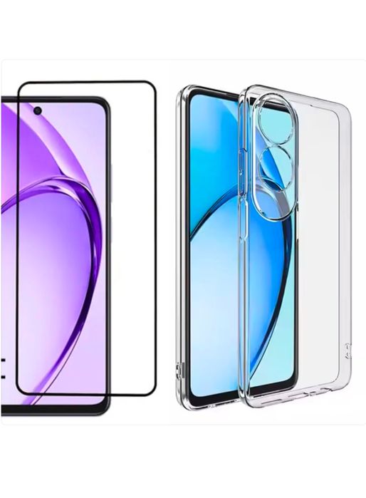 OPPO A40/A60/A80/A5 PRO Husa Crystal Clear + Folie Sticla 6D Curved