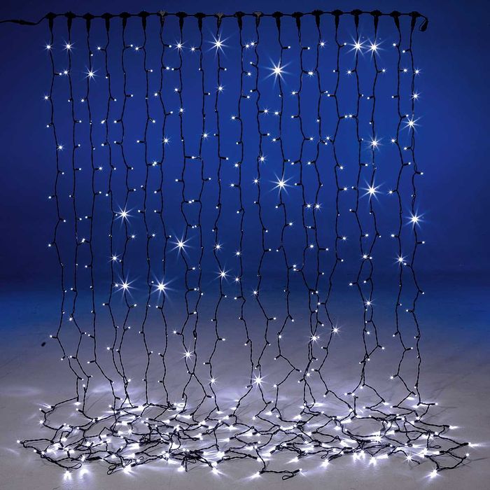 Instalatie 6m inaltime 3x6m tip perdea ploaie flash led mare fir gros