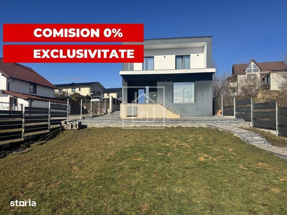 Casa noua mobilata modern 5 camere, 476 mp teren-Cisnadie, Comision 0