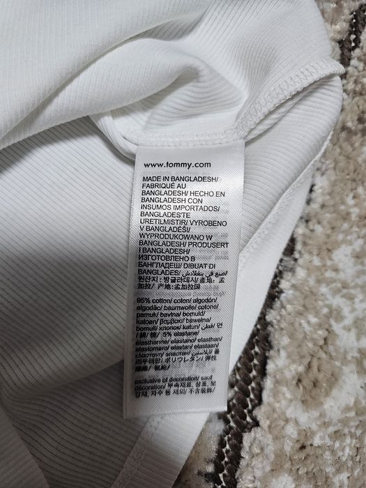 Tricou Tommy Jeans alb marimea XS