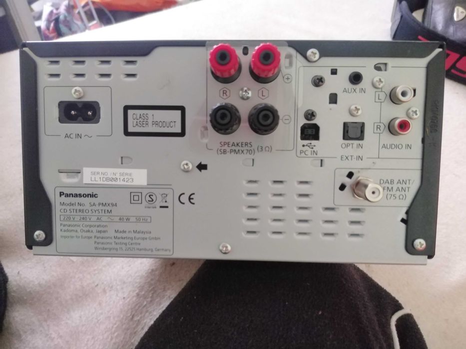 Sistem audio Panasonic PMX 94 -CD, BT, DAB, USB, PC etc