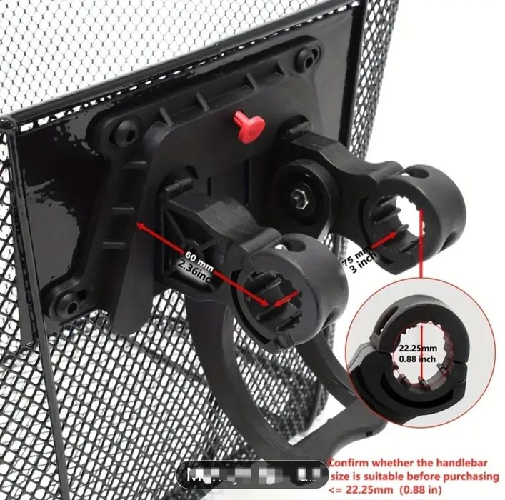 Coș de bicicletă – nou, montare pe ghidon