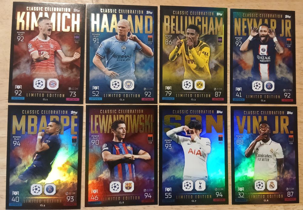 Сет Limited картички Match attax Topps