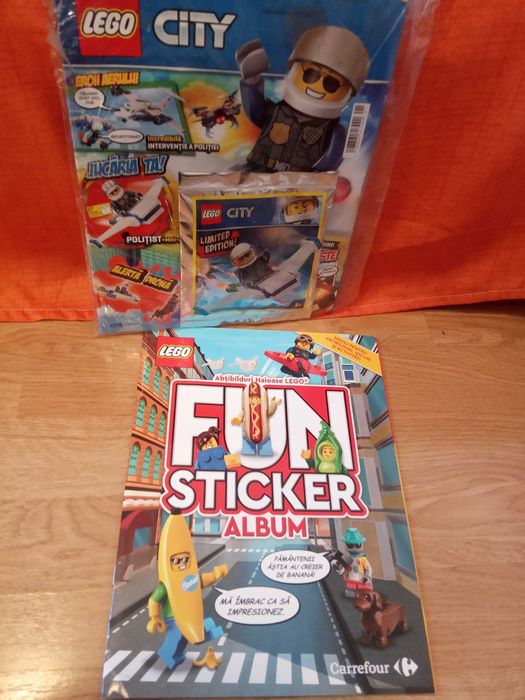 Seturi Lego city mici (foil bags) noi, sigilate, cu reviste