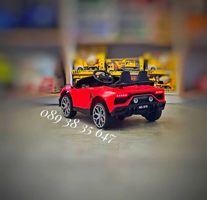 ТОП ЦЕНА!НОВО!Акумулаторна кола Chiara RED с 12V,USB,дистанционно