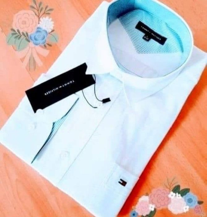 Camasa Tommy Hilfiger bumbac,logo brodat, model slim fit