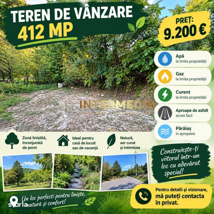 Teren intravilan I 412 MP I de vanzare in Telna I la doar 13 km de Alb
