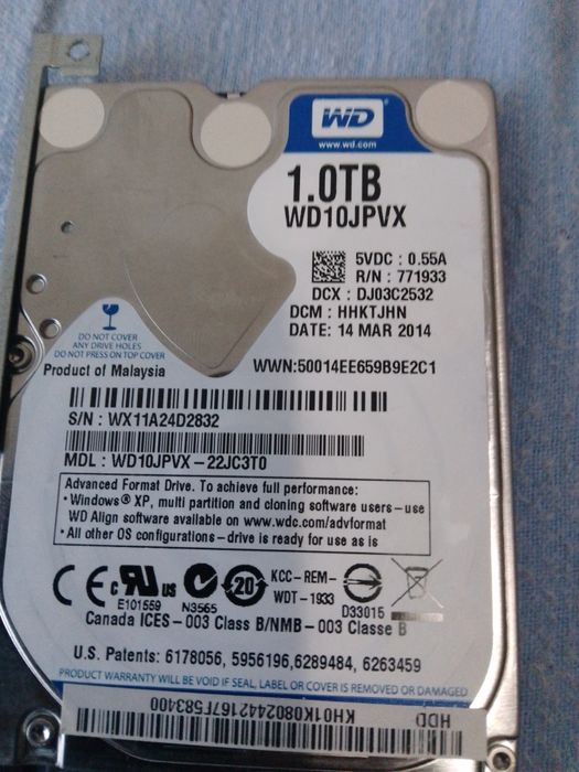Vând Hard Disk Laptop 1 TB