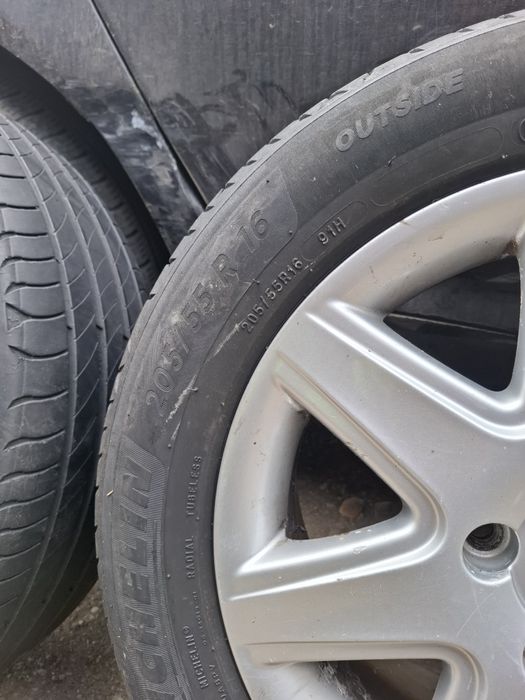 Vand set 4 jante R 16 vw passat b6 b5 au si anvelope 205 55 16 2 m+s 2 vara