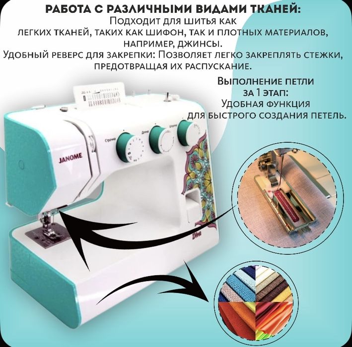 Продам швейную машинку Janome Diva