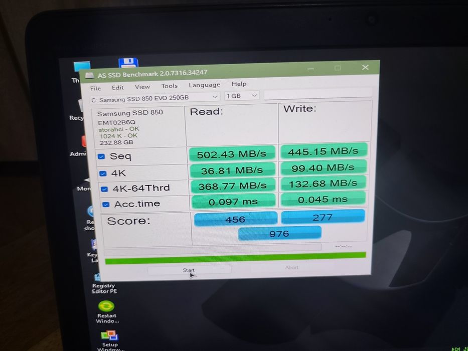 Ssd Samsung 850 Evo 256gb 97%