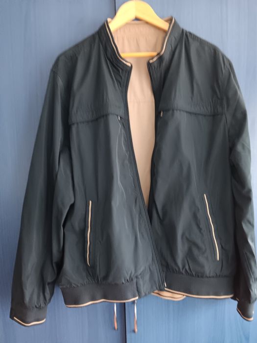 Vand geaca bomber cu 2 fete  primavara-toamna 3xl