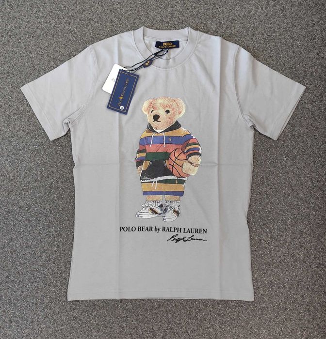 Нова мъжка детска фланелка блуза Ralph Lauren Polo bear тениска мече