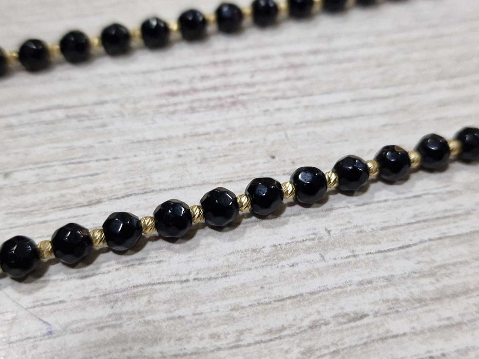 Гердан със златни звена 14К 585 / мъниста / 14.13 гр