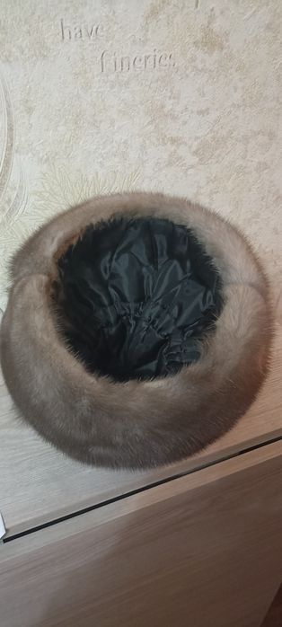 Норковая шапка новая