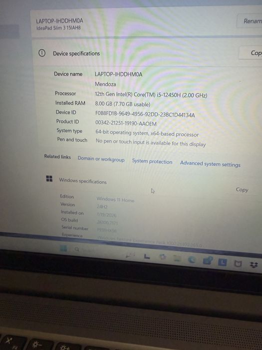 Laptop lenovo ideapad 3 impecabil ‼️