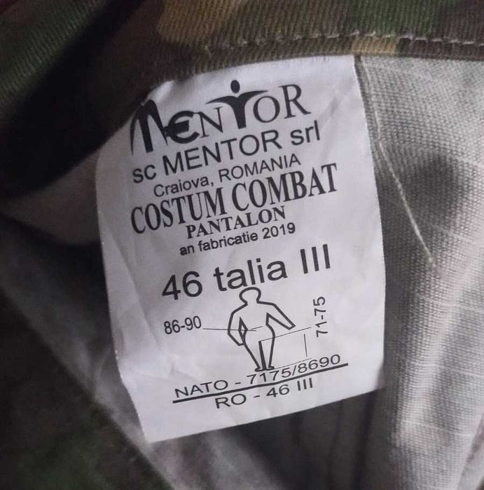 Pantaloni camuflaj MENTOR combat, marimea 46 cu 3 ( XL )