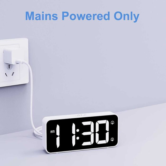 LED Цифров будилник с адаптер,регулируема сила на звука, голям екран