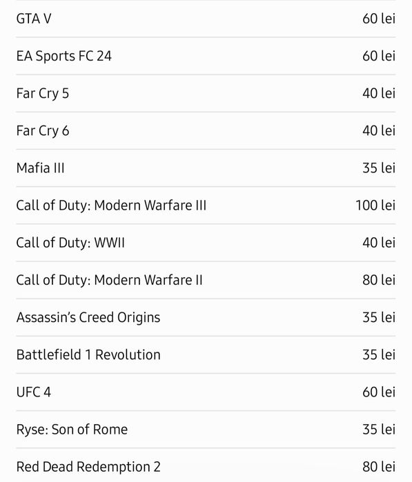 Jocuri pentru xbox One