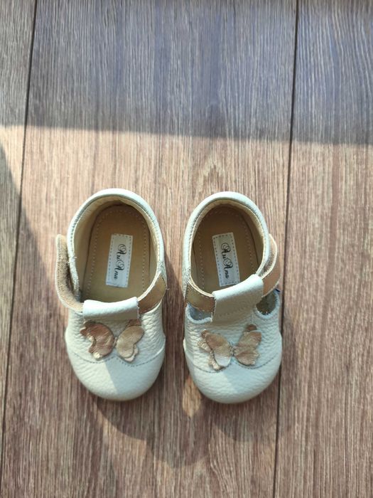 Pantofi barefoot fetiță din piele naturala Ariana Shose, mărimea 20