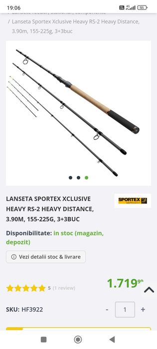 Lansete feeder Sportex xclusive rs2 3.90