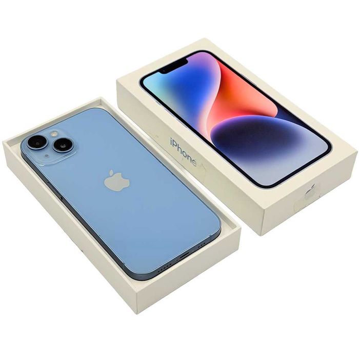 Magazin Apple iPhone 14 Blue Excelent 128GB Garantie Rate Full Box