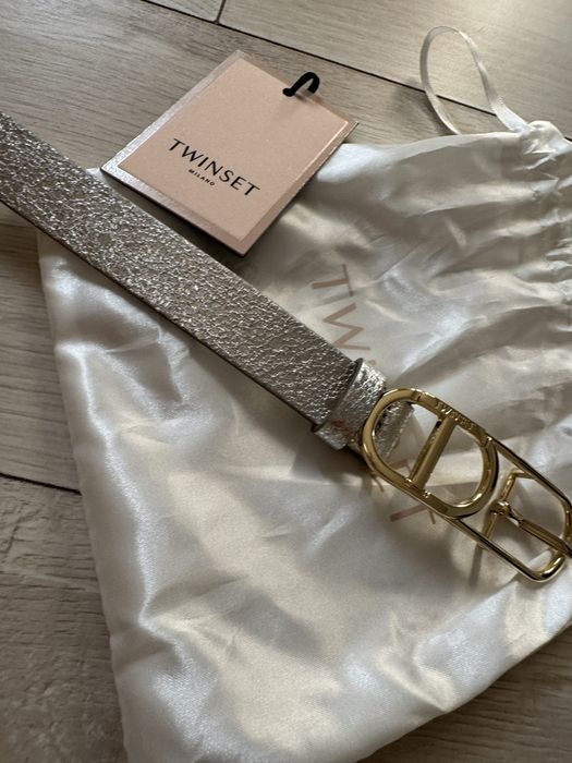 Twinset сребрист колан