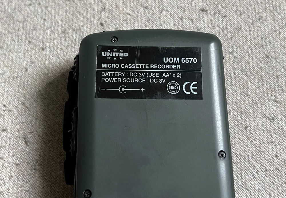 Microcasetofon reportofon United UOM 6570 activare vocala