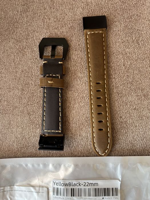 Curea Garmin QuickFit 22mm Piele Fenix 7 6 5