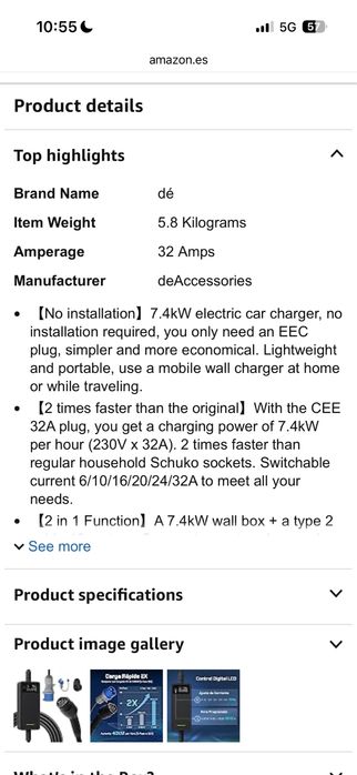 Продавам монофазна зарядна станция 7,4kW