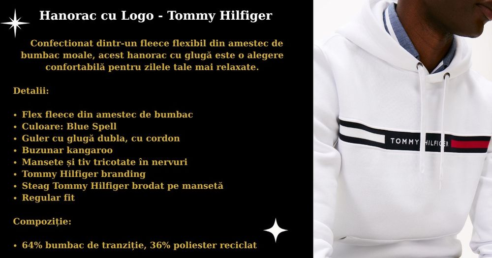 Hanorac cu logo Tommy Hilfiger