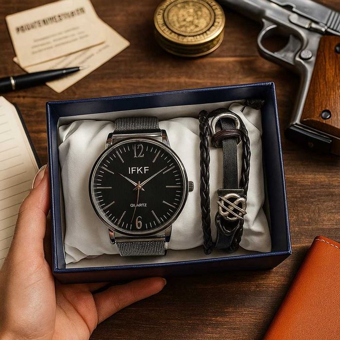 Подаръчни комплекти с часовник и гривна