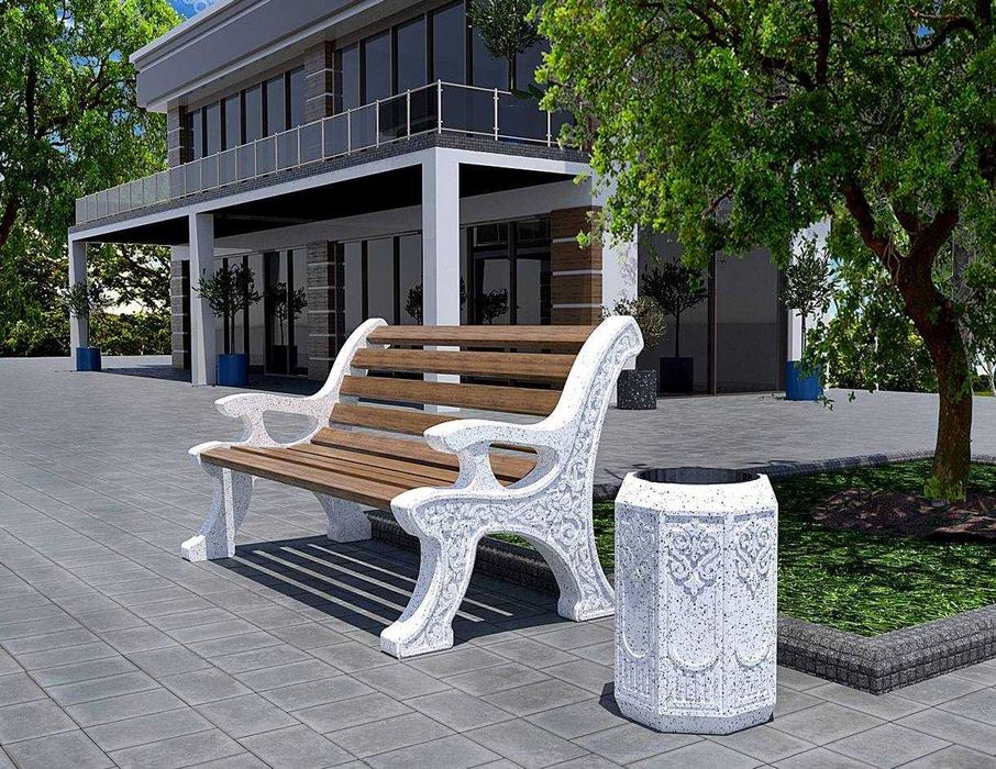 Скамейка урна производство цех