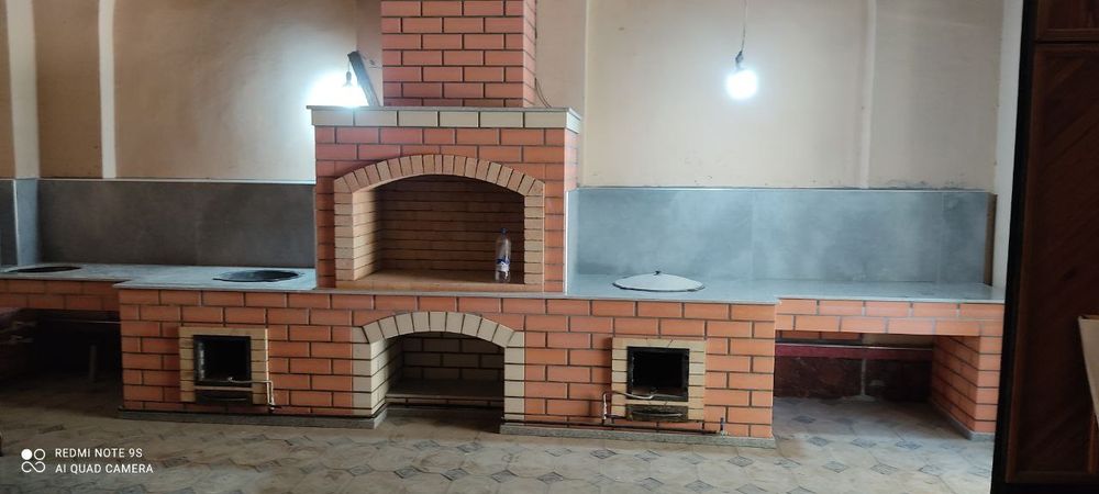 летняя кухня камин очаг