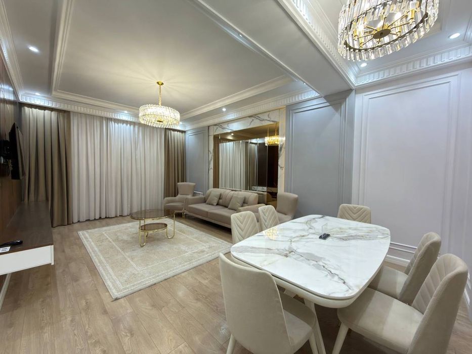 Элитная новостройка ЖК Oq Saroy 3 комнатная с современным ремонтом